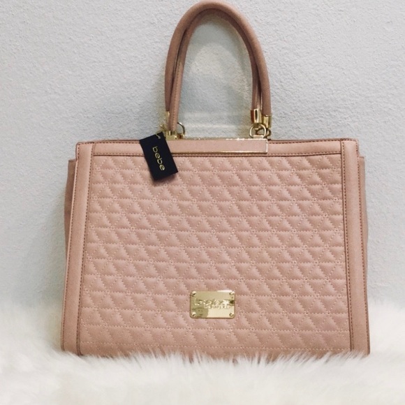 bebe Handbags - 💎Bebe Satchel w/Detachable Shoulder Strap - Blush